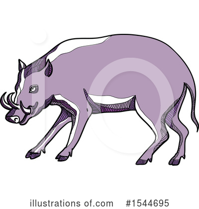 Royalty-Free (RF) Pig Clipart Illustration by patrimonio - Stock Sample #1544695