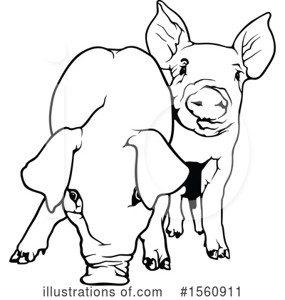 Royalty-Free (RF) Pig Clipart Illustration by dero - Stock Sample #1560911