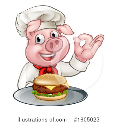 Pig Chef Clipart #1605023 by AtStockIllustration