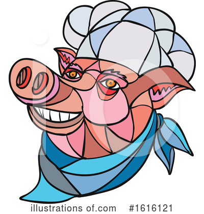 Royalty-Free (RF) Pig Clipart Illustration by patrimonio - Stock Sample #1616121