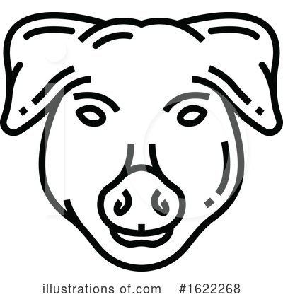 Royalty-Free (RF) Pig Clipart Illustration by Vector Tradition SM - Stock Sample #1622268