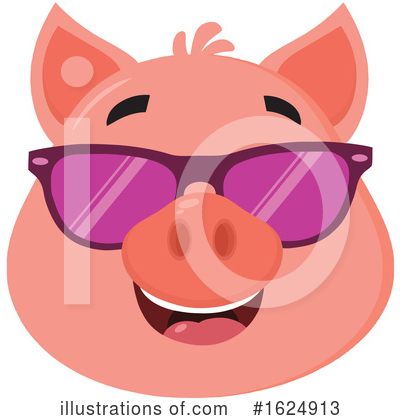 Royalty-Free (RF) Pig Clipart Illustration by Hit Toon - Stock Sample #1624913