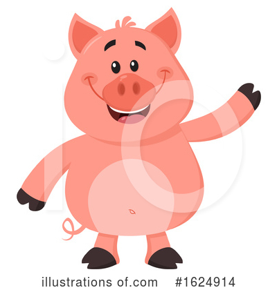 Royalty-Free (RF) Pig Clipart Illustration by Hit Toon - Stock Sample #1624914
