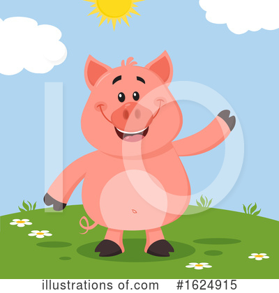 Royalty-Free (RF) Pig Clipart Illustration by Hit Toon - Stock Sample #1624915