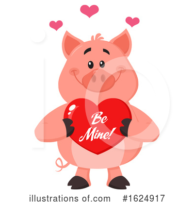 Royalty-Free (RF) Pig Clipart Illustration by Hit Toon - Stock Sample #1624917