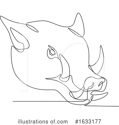 Royalty-Free (RF) Pig Clipart Illustration by patrimonio - Stock Sample #1633177