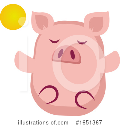 Royalty-Free (RF) Pig Clipart Illustration by Morphart Creations - Stock Sample #1651367
