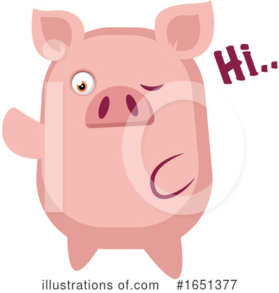 Royalty-Free (RF) Pig Clipart Illustration by Morphart Creations - Stock Sample #1651377
