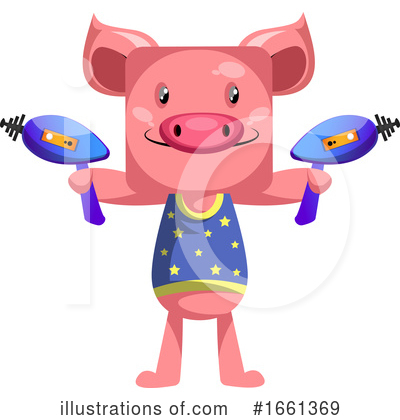 Royalty-Free (RF) Pig Clipart Illustration by Morphart Creations - Stock Sample #1661369