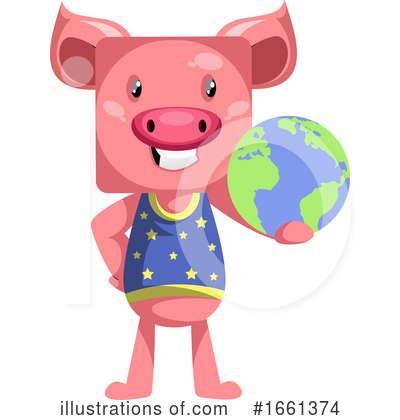 Royalty-Free (RF) Pig Clipart Illustration by Morphart Creations - Stock Sample #1661374