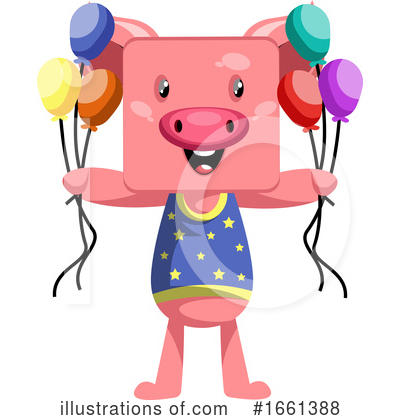 Royalty-Free (RF) Pig Clipart Illustration by Morphart Creations - Stock Sample #1661388