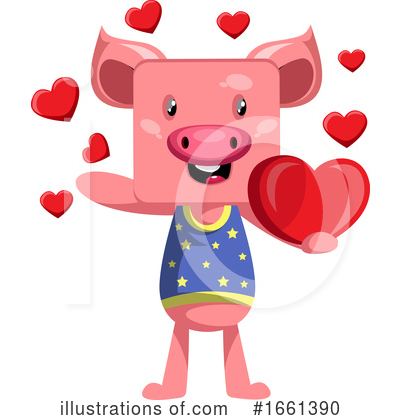 Royalty-Free (RF) Pig Clipart Illustration by Morphart Creations - Stock Sample #1661390