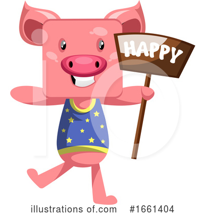 Royalty-Free (RF) Pig Clipart Illustration by Morphart Creations - Stock Sample #1661404