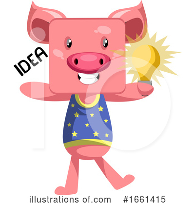 Royalty-Free (RF) Pig Clipart Illustration by Morphart Creations - Stock Sample #1661415