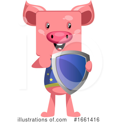 Royalty-Free (RF) Pig Clipart Illustration by Morphart Creations - Stock Sample #1661416