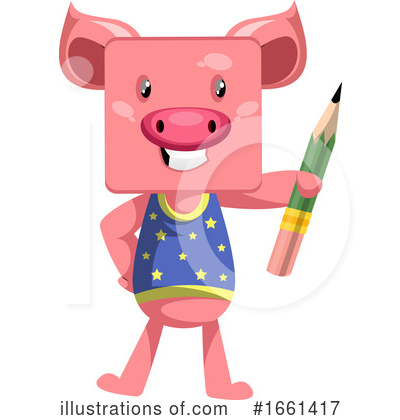Royalty-Free (RF) Pig Clipart Illustration by Morphart Creations - Stock Sample #1661417