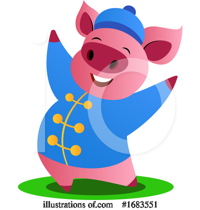 Royalty-Free (RF) Pig Clipart Illustration by Morphart Creations - Stock Sample #1683551