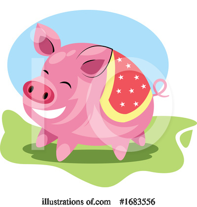 Royalty-Free (RF) Pig Clipart Illustration by Morphart Creations - Stock Sample #1683556