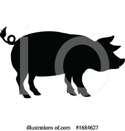 Royalty-Free (RF) Pig Clipart Illustration by AtStockIllustration - Stock Sample #1684627