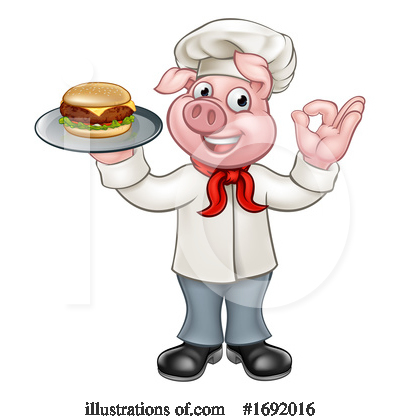 Chef Pig Clipart #1692016 by AtStockIllustration
