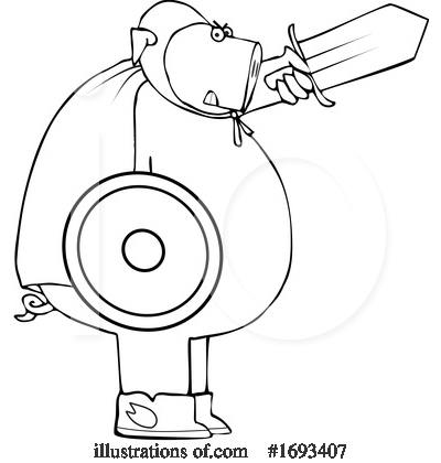 Royalty-Free (RF) Pig Clipart Illustration by djart - Stock Sample #1693407