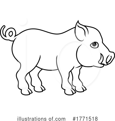 Royalty-Free (RF) Pig Clipart Illustration by AtStockIllustration - Stock Sample #1771518