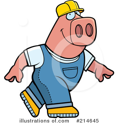 Royalty-Free (RF) Pig Clipart Illustration by Cory Thoman - Stock Sample #214645