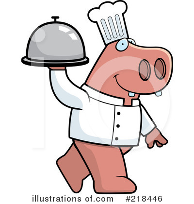 Royalty-Free (RF) Pig Clipart Illustration by Cory Thoman - Stock Sample #218446