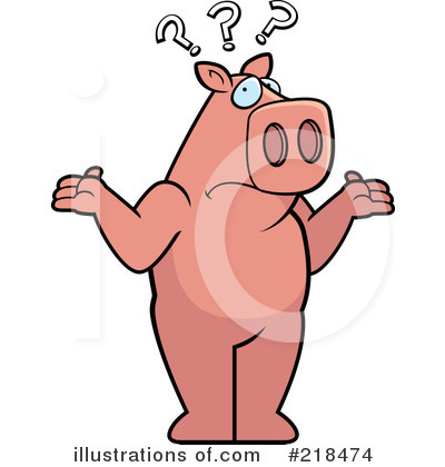 Royalty-Free (RF) Pig Clipart Illustration by Cory Thoman - Stock Sample #218474