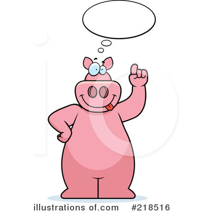 Royalty-Free (RF) Pig Clipart Illustration by Cory Thoman - Stock Sample #218516