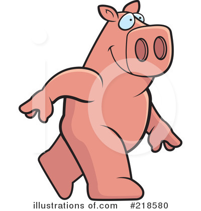 Royalty-Free (RF) Pig Clipart Illustration by Cory Thoman - Stock Sample #218580