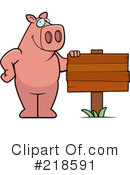 Pig Clipart #218591 by Cory Thoman