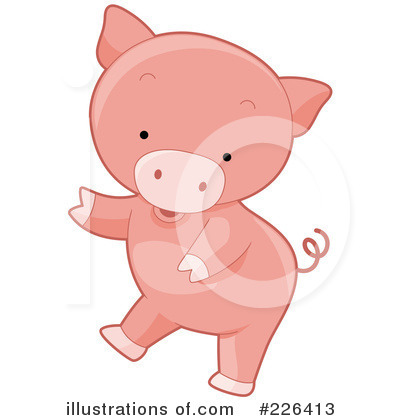 Royalty-Free (RF) Pig Clipart Illustration by BNP Design Studio - Stock Sample #226413