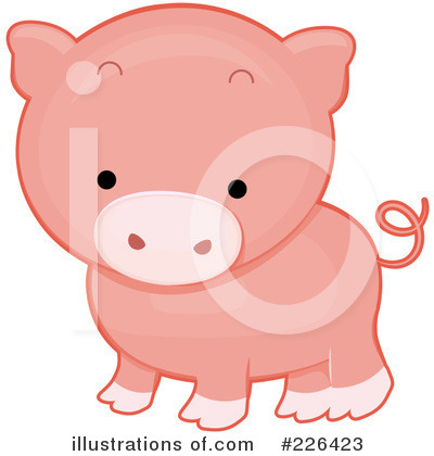 Royalty-Free (RF) Pig Clipart Illustration by BNP Design Studio - Stock Sample #226423
