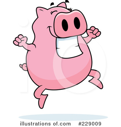 Royalty-Free (RF) Pig Clipart Illustration by Cory Thoman - Stock Sample #229009