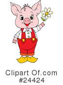 Pig Clipart #24424 by Alex Bannykh