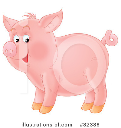 Royalty-Free (RF) Pig Clipart Illustration by Alex Bannykh - Stock Sample #32336