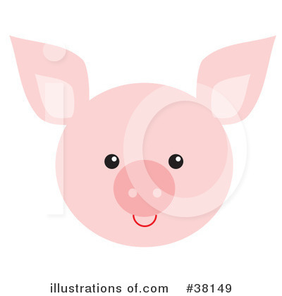 Royalty-Free (RF) Pig Clipart Illustration by Alex Bannykh - Stock Sample #38149