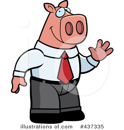 Royalty-Free (RF) Pig Clipart Illustration by Cory Thoman - Stock Sample #437335