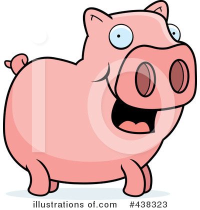 Royalty-Free (RF) Pig Clipart Illustration by Cory Thoman - Stock Sample #438323