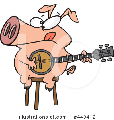 Royalty-Free (RF) Pig Clipart Illustration by toonaday - Stock Sample #440412