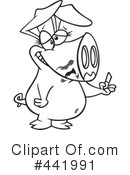 Pig Clipart #441991 by toonaday