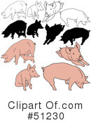 Pig Clipart #51230 by dero