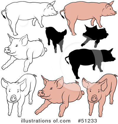Pig Clipart #51233 by dero