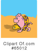Pig Clipart #65012 by Dennis Holmes Designs