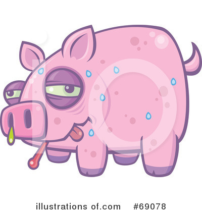 Royalty-Free (RF) Pig Clipart Illustration by John Schwegel - Stock Sample #69078