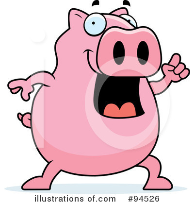 Royalty-Free (RF) Pig Clipart Illustration by Cory Thoman - Stock Sample #94526
