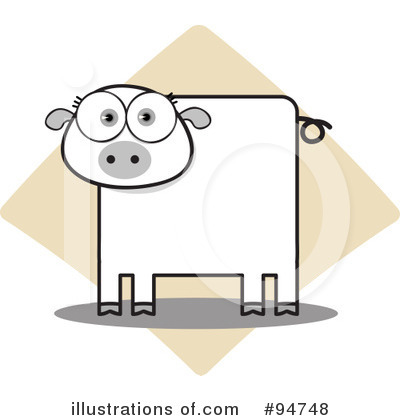 Royalty-Free (RF) Pig Clipart Illustration by Qiun - Stock Sample #94748