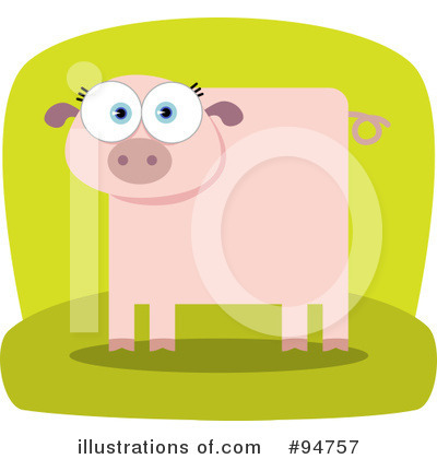 Royalty-Free (RF) Pig Clipart Illustration by Qiun - Stock Sample #94757