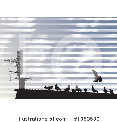 Royalty-Free (RF) Pigeons Clipart Illustration by Any Vector - Stock Sample #1053590